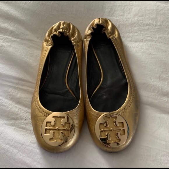 Tory Burch Shoes - ❌SOLD❌Tory Burch Revas Flats Gold size 8